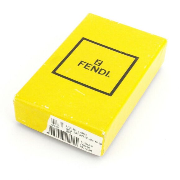 FENDI key case Zucca canvas �~ leather Auth used T9913 - Picture 5 of 6